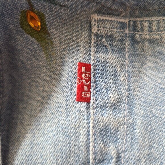 Vintage LEVI'S JEANS FOR WOMEN SHIRT Women's Jean Beaded LongSleeve - Picture 7 of 16